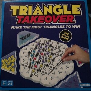 Triangle Takeover Game: 2-4 players, 1 game board, ages 8+.
